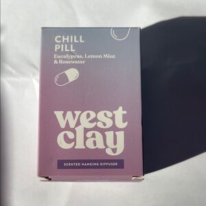 West Clay "Chill Pill" scented hanging diffuser